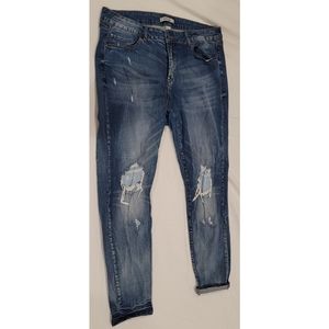 Distressed Boyfriend Jeans (Size 18)